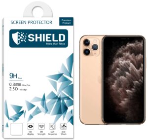 SHIELD Screen Protector 9D Glass “Full Coverage” For iPhone 11 Pro / Xs / X – Black