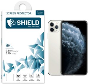 SHIELD Screen Protector 9D Glass “Full Coverage” For iPhone 11 Pro Max / Xs Max – Black