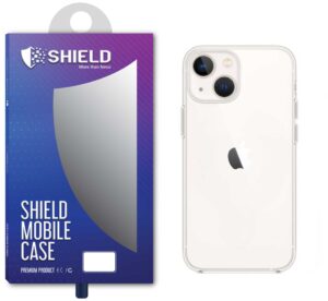 SHIELD Crystal Clear Case “Hard Silicon With Protective Edges” For Iphone 14 Plus
