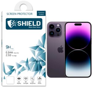 SHIELD Screen Protector 9D Glass “Full Coverage” With Black Frame For Iphone 14 Pro Max
