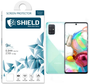 SHIELD Screen Protector 9D Glass “Full Coverage ”  for Samsung Galaxy A71 – Black