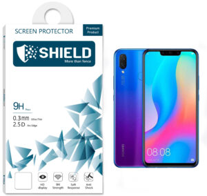 SHIELD Screen Protector 9D Glass “Full Coverage ”  for Huawei Nova 3i – Black