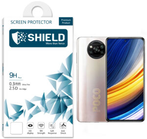 SHIELD Screen Protector Nano Full Coverage “Clear”  for Xiaomi Poco X3 / Poco X3 Pro – Black