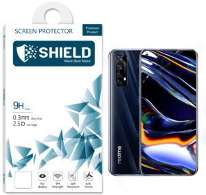 SHIELD Screen Protector Nano Full Coverage “Clear”  for Oppo Realme 6 / 7 – Black