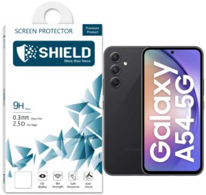 SHIELD Screen Protector 9D Glass “Full Coverage” For Samsung A54 5G – Black