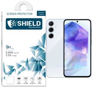 SHIELD Screen Protector “Filter” Glass “Full Coverage” For Samsung A55 – Transparent