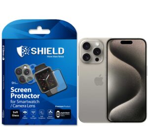 SHIELD Screen Protector 9H “Full Coverage” For Apple Camera Lens iPhone 15 Pro / 15 Pro Max