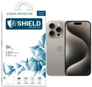 Shield “Privacy” 9D Glass Screen Protector For iPhone 15 Pro Max- Black