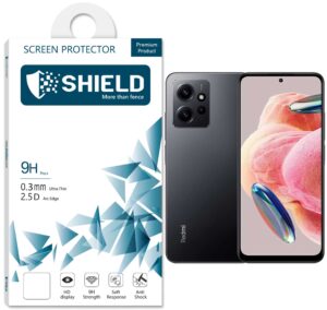 SHIELD Screen Protector 9D Glass “Full Coverage” For Xiaomi Redmi Note 12 – Black