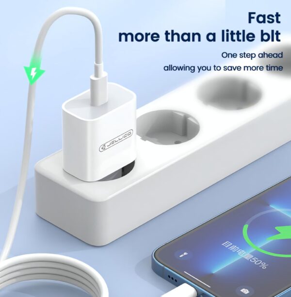 JELLICO Adapter Fast Charging - With Output "USB-C" - 20W - Image 2