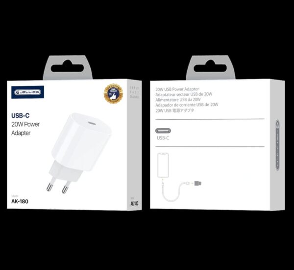 JELLICO Adapter Fast Charging - With Output "USB-C" - 20W - Image 5